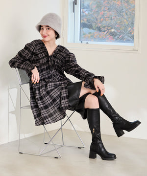 ソフトソールストレッチヒールロングブーツ/51504