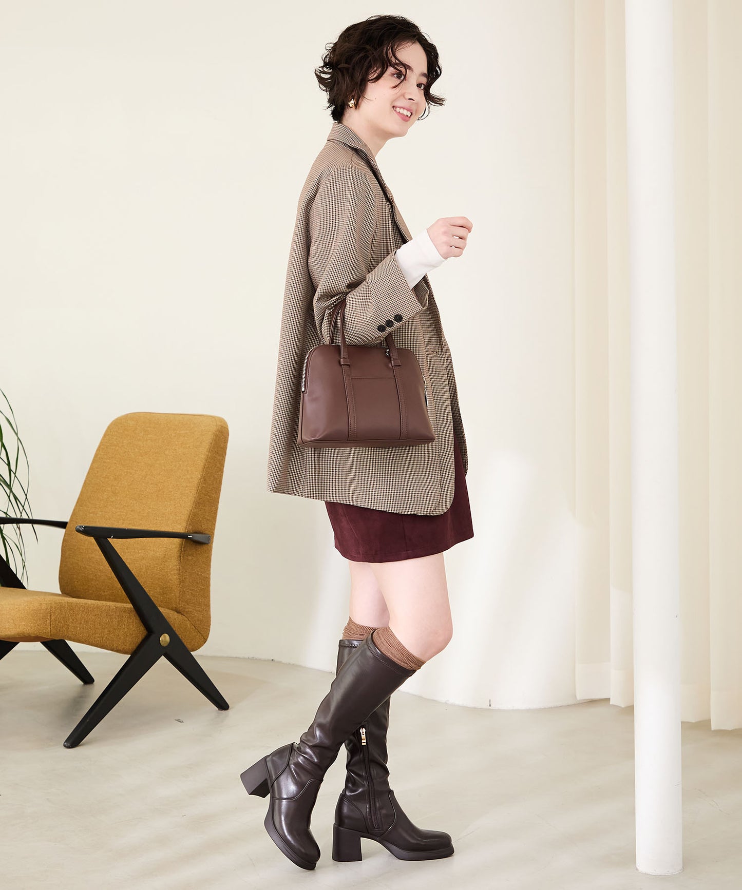 ソフトソールストレッチヒールロングブーツ/51504