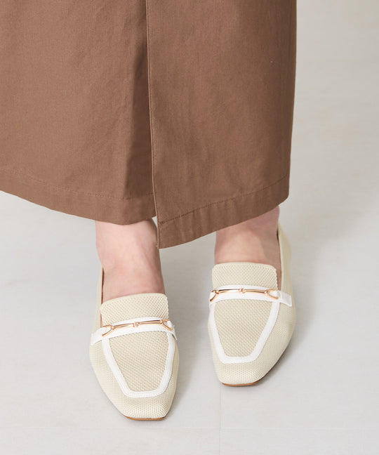 ビットモチーフニットローファー/52102