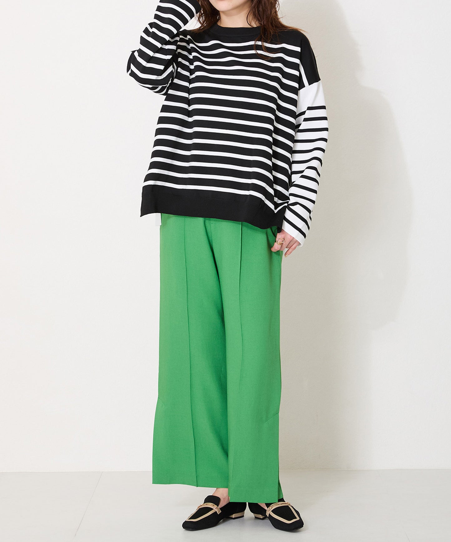 ビットモチーフニットローファー/52102