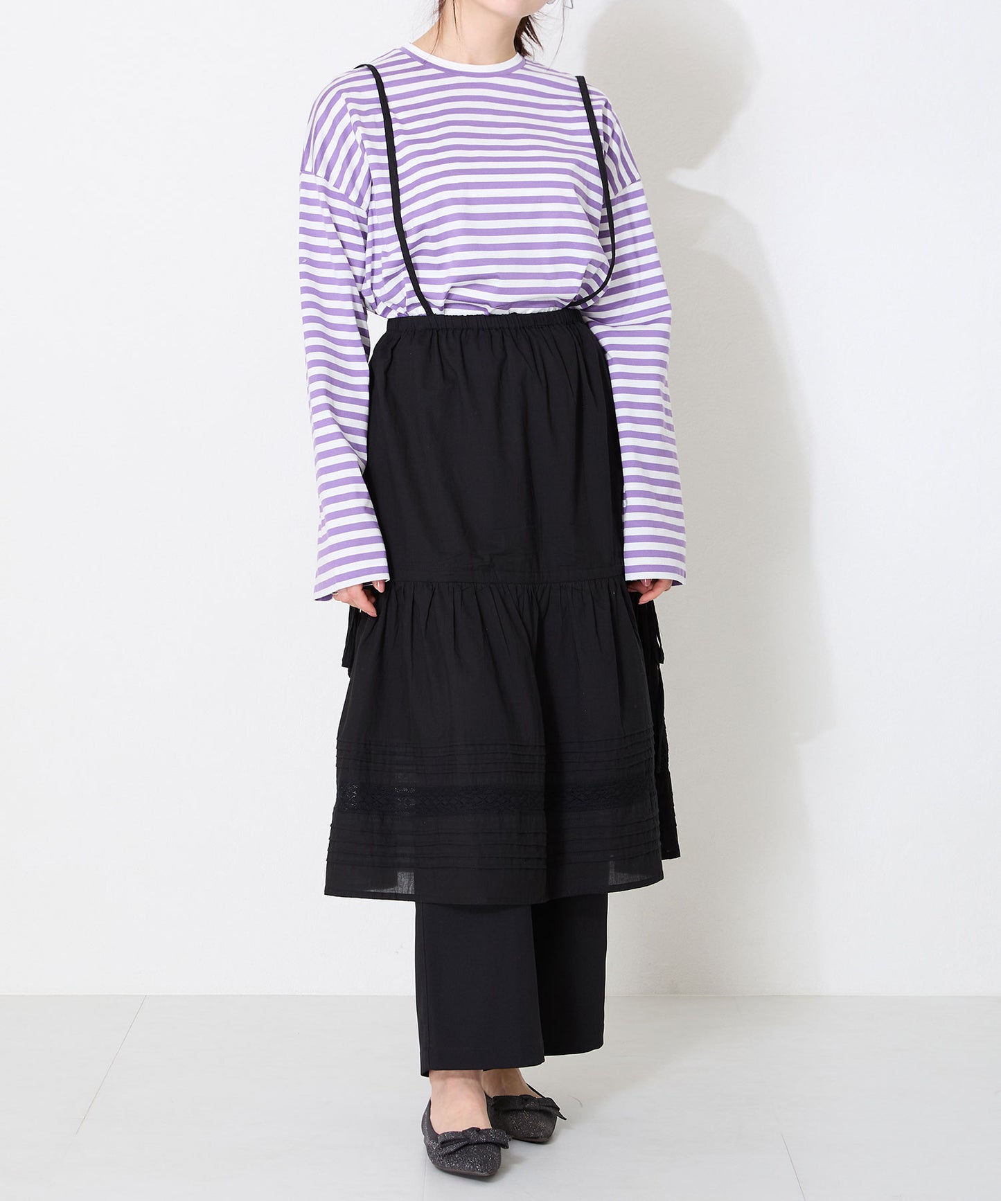 ラメニットリボンパンプス/52106