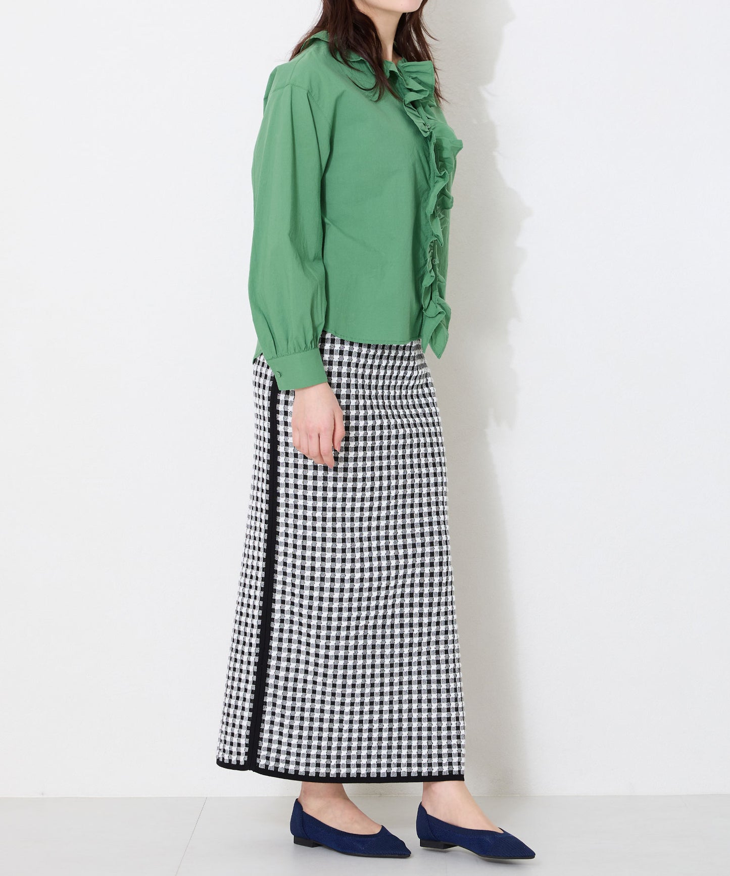 軽量シアーニットパンプス/52108