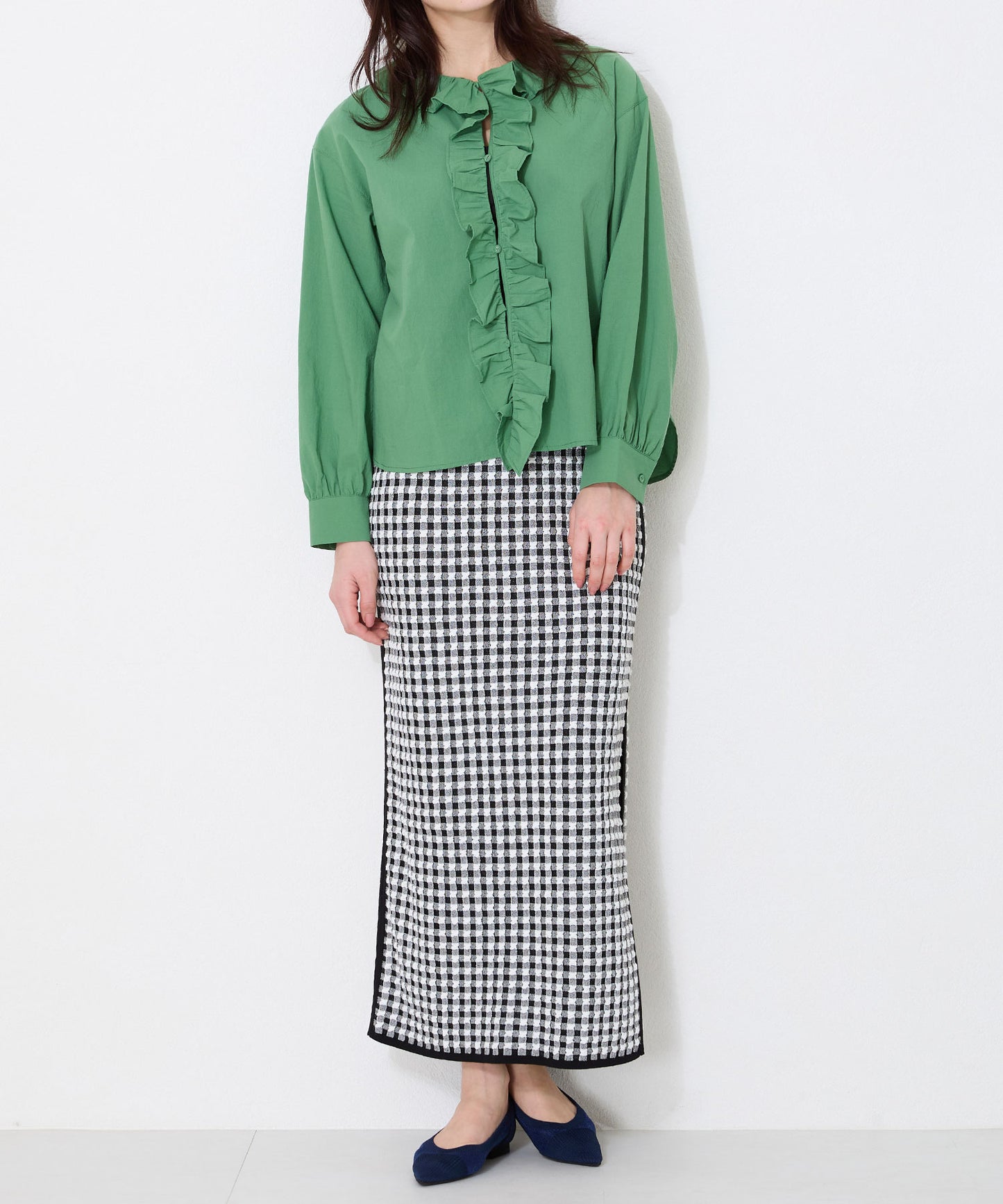 軽量シアーニットパンプス/52108