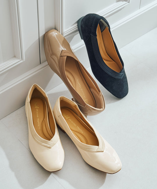 柔らかクッションVカットパンプス/52111