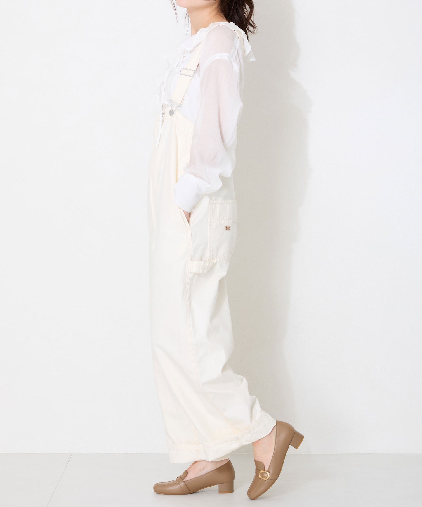 バックルベルトヒールローファー/52113