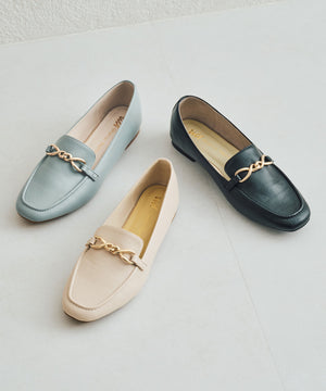 ねじりチェーンモチーフローファー/52116