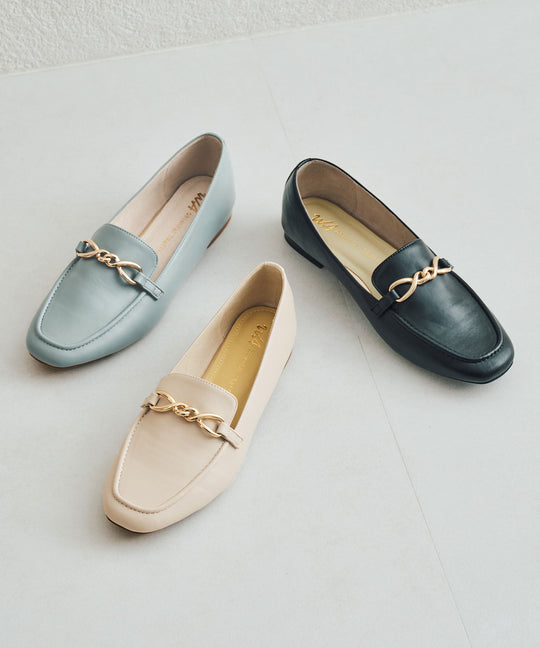 ねじりチェーンモチーフローファー/52116