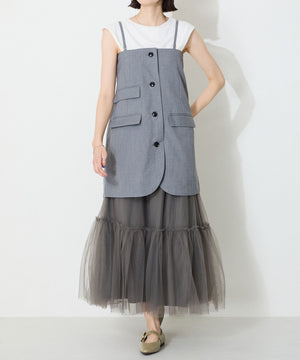 配色バックル柔らかフラットパンプス/52118