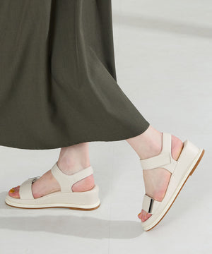 【新色追加】ワンベルトクッションウエッジサンダル/52205