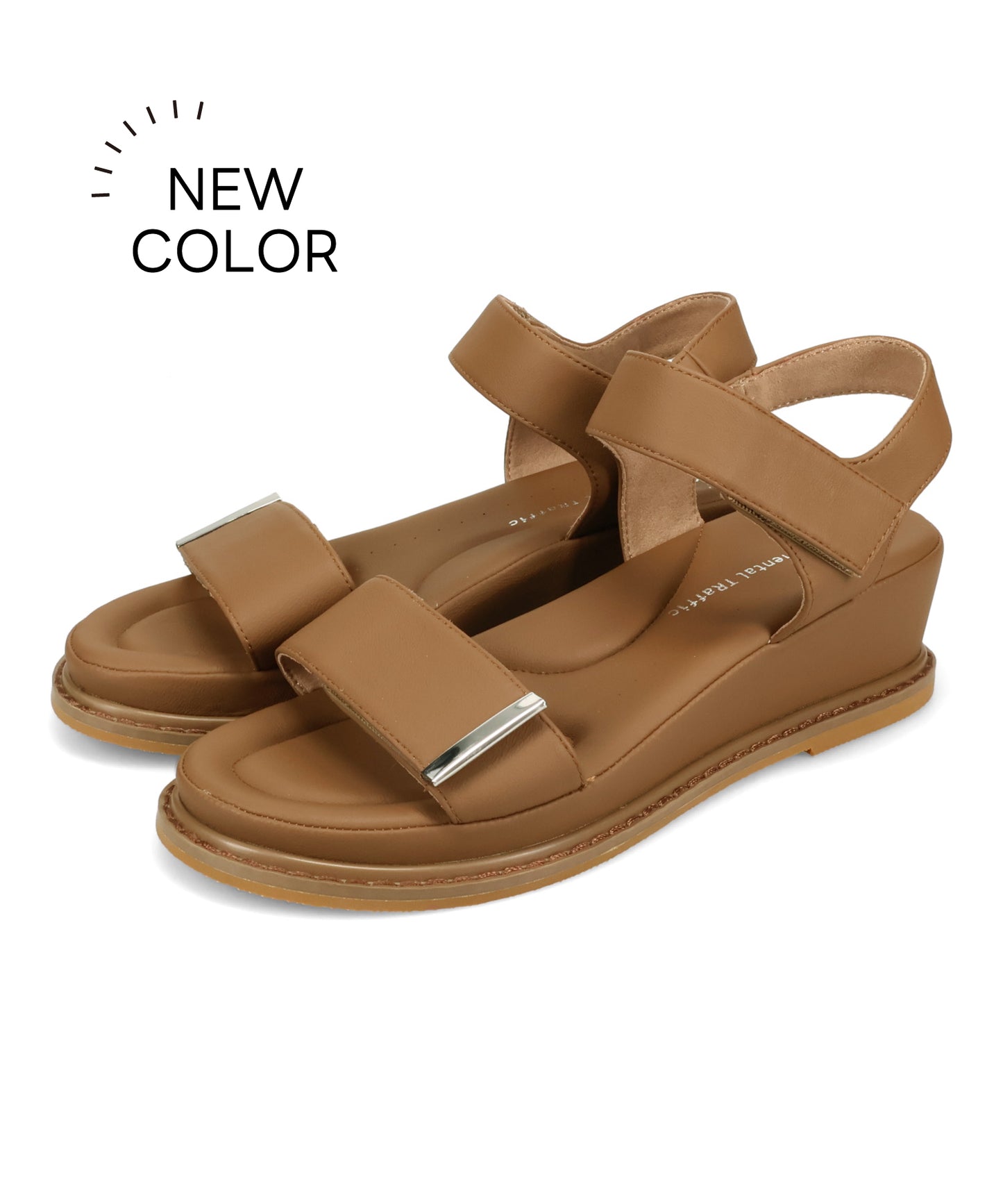 【新色追加】ワンベルトクッションウエッジサンダル/52205