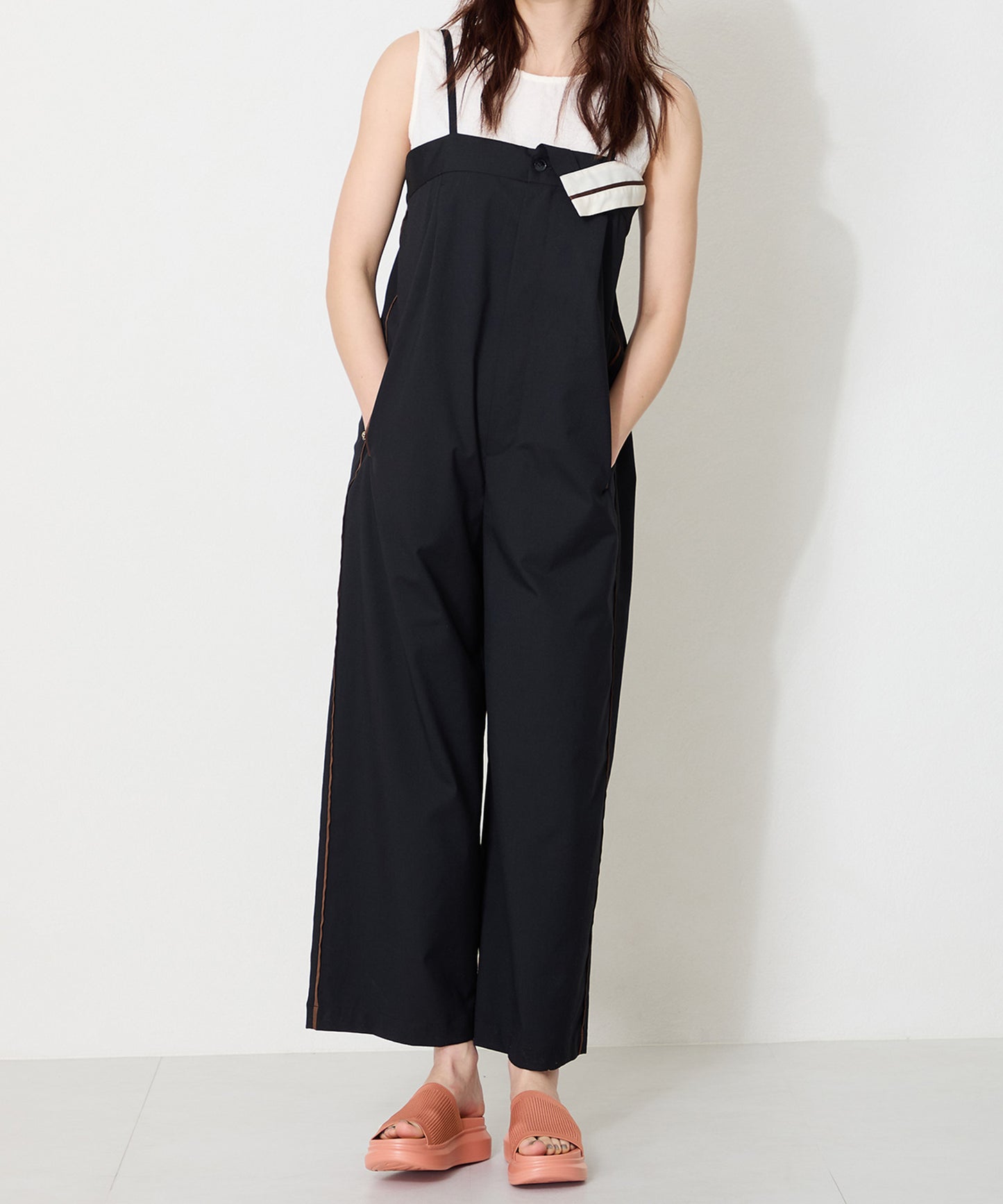 厚底ニットミュールサンダル/52215