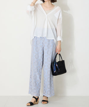ゴムベルトウエッジサンダル/52216