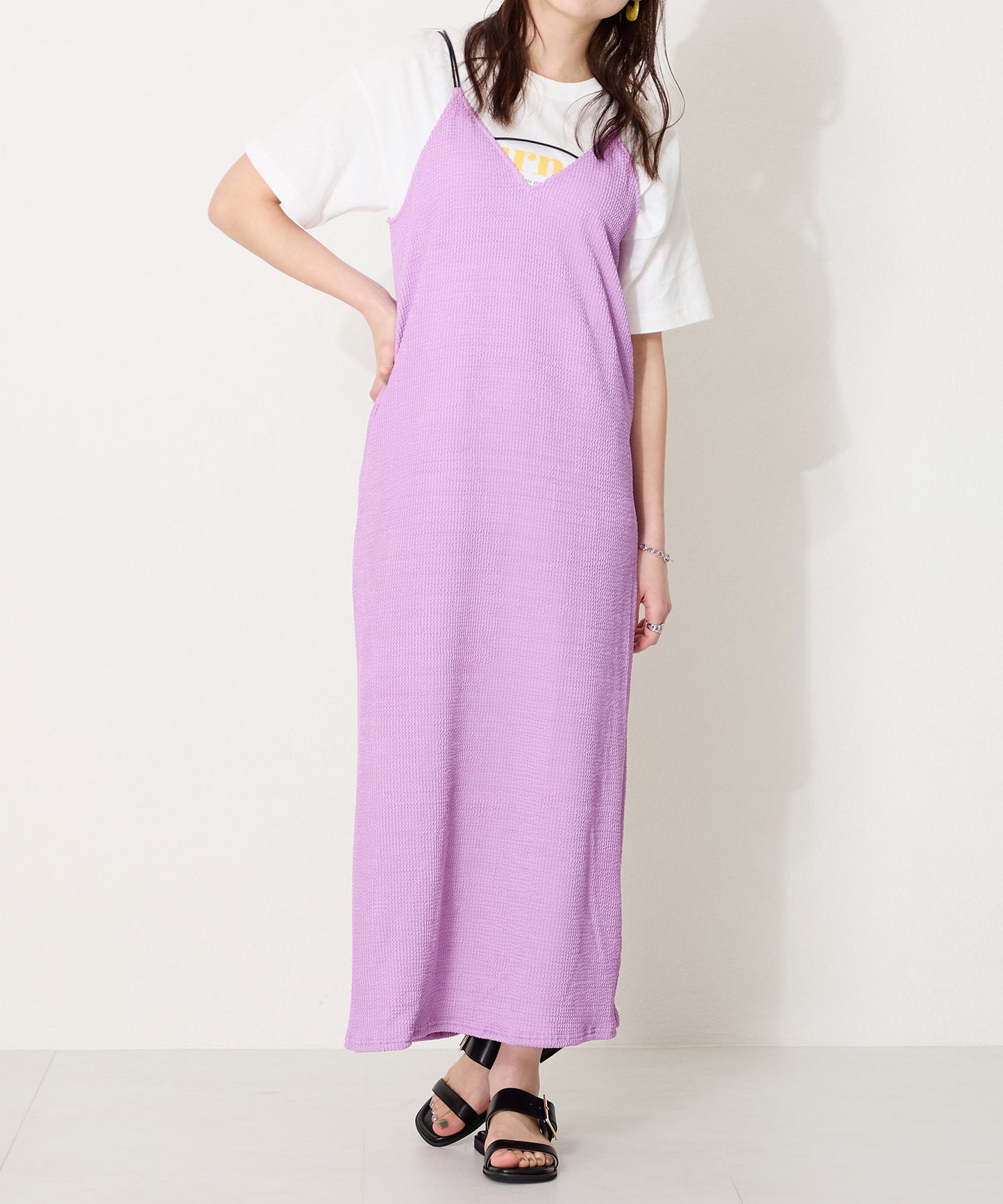 ベルトバックルフラットサンダル/52217