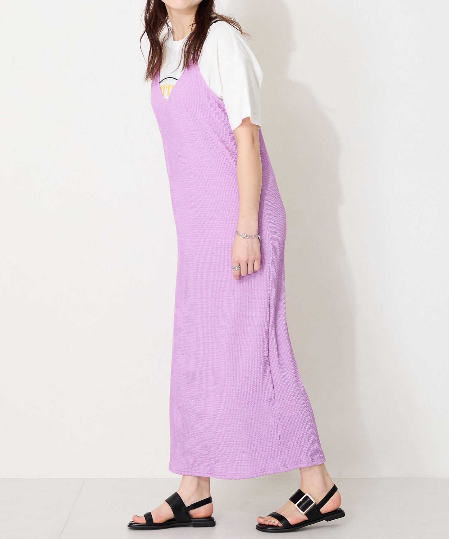 ベルトバックルフラットサンダル/52217