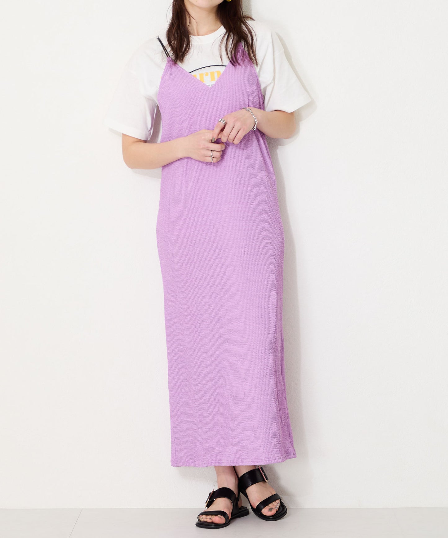 ベルトバックルフラットサンダル/52217