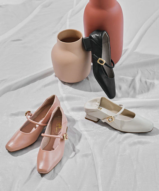 スクエアトゥストラップバブーシュ/52303