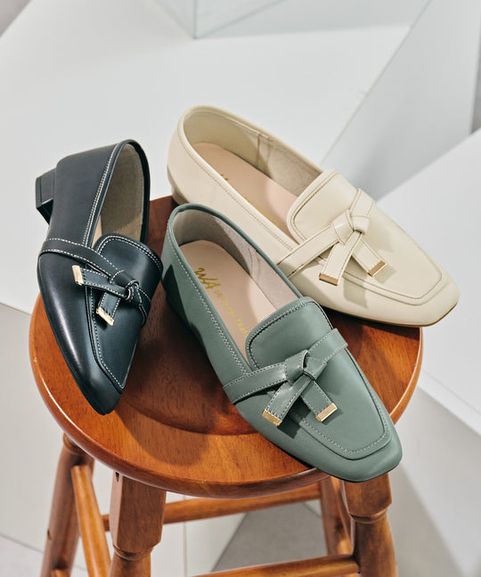 【カタログ掲載アイテム】リボンデザインローファー/52315