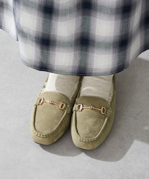 【WEB先行予約/11月上旬発売予定】ビットモチーフ付きファーモカシン/52318