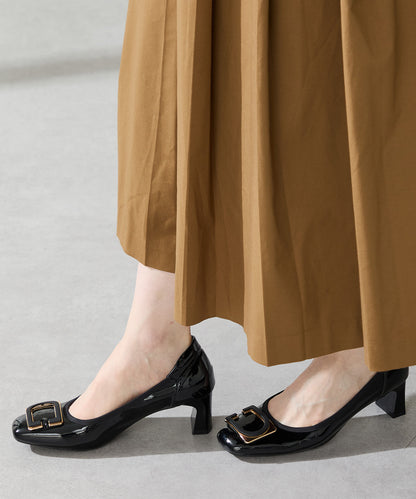 変形モチーフソフトエナメルパンプス/52319