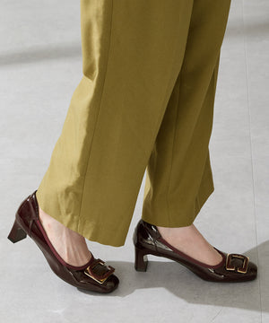 変形モチーフソフトエナメルパンプス/52319