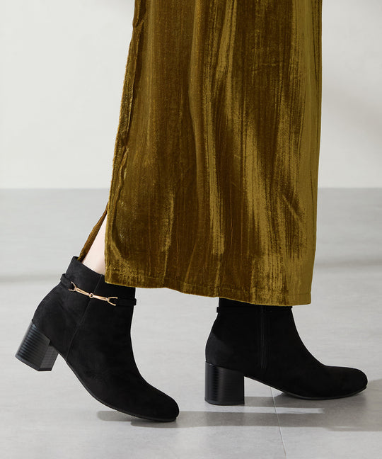 ビットモチーフショートブーツ/52403