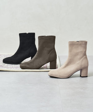 チャンキーヒールストレッチブーツ/52406