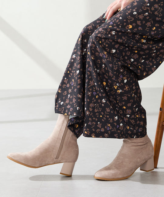 【WEB先行予約/11月上旬発売予定】チャンキーヒールストレッチブーツ/52406