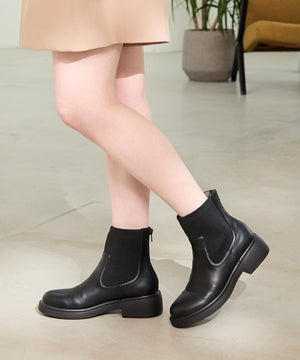 【カタログ掲載アイテム】リブニットバックジップブーツ/52407