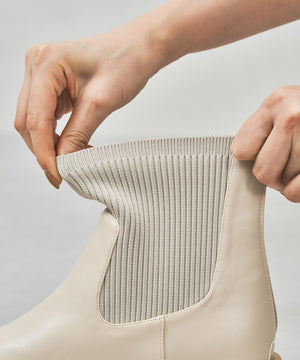 【カタログ掲載アイテム】リブニットバックジップブーツ/52407