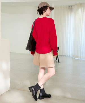 【カタログ掲載アイテム】リブニットバックジップブーツ/52407