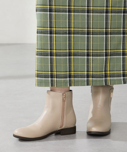 プチメタルフラットショートブーツ/52408