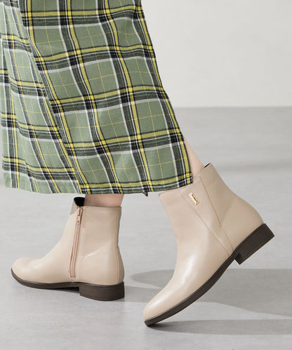 プチメタルフラットショートブーツ/52408