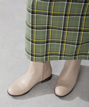 プチメタルフラットショートブーツ/52408