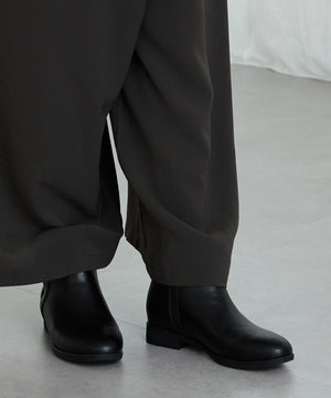 プチメタルフラットショートブーツ/52408