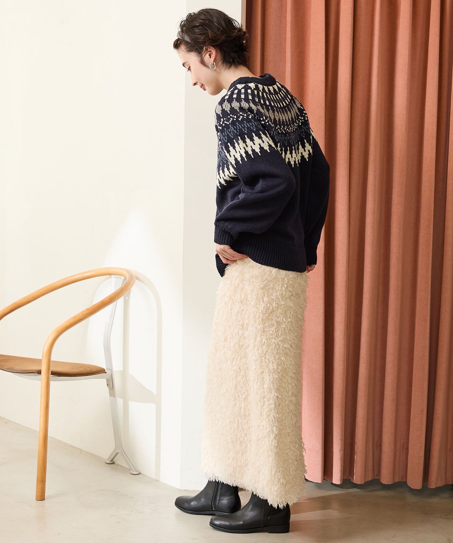 プチメタルフラットショートブーツ/52408