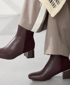 【WEB先行予約/11月下旬発売予定】コーデュロイコンビショートブーツ/52410