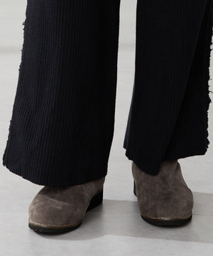 たっぷりファーウエッジソールブーツ/52411