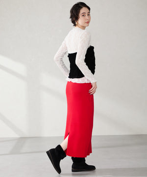 たっぷりファーウエッジソールブーツ/52411