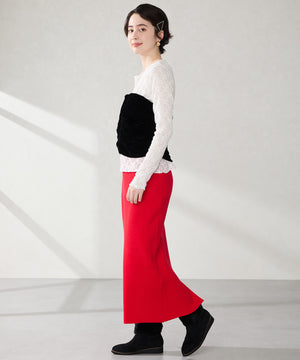 たっぷりファーウエッジソールブーツ/52411