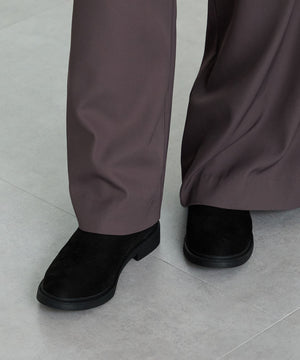 サイドジップスエードショートブーツ/52412