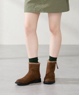 サイドジップスエードショートブーツ/52412