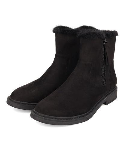 サイドジップスエードショートブーツ/52412