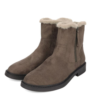 サイドジップスエードショートブーツ/52412