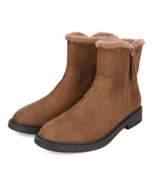 サイドジップスエードショートブーツ/52412