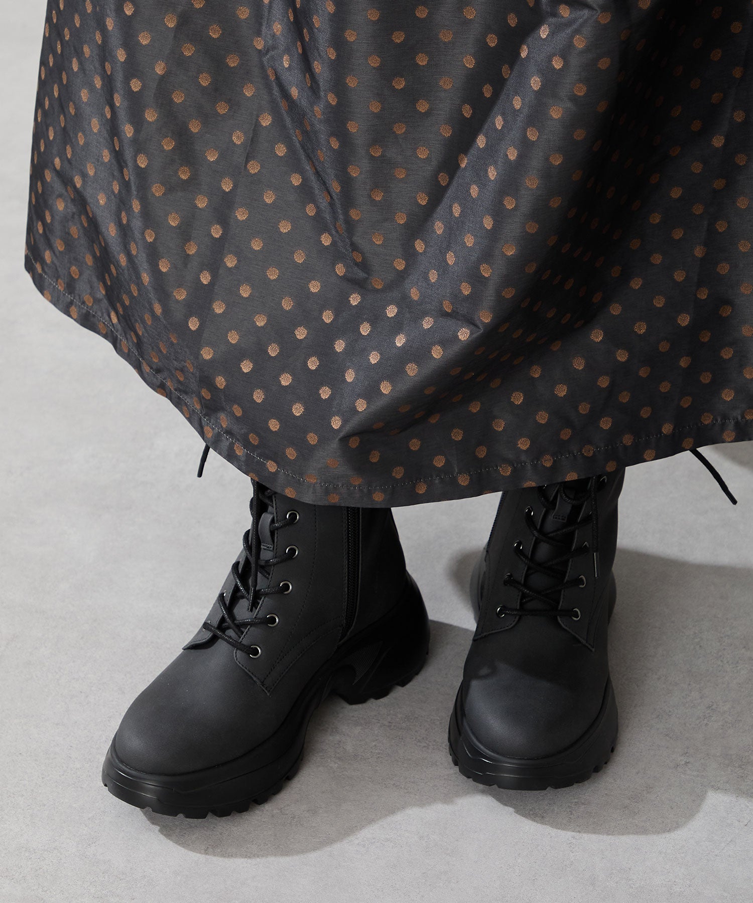 オリエンタルトラフィック（ORiental TRaffic）/【25秋冬新作】ボリュームソール レースアップブーツ /52413 ボリュームソールレースアップブーツ/52413 – ORIENTALTRAFFIC