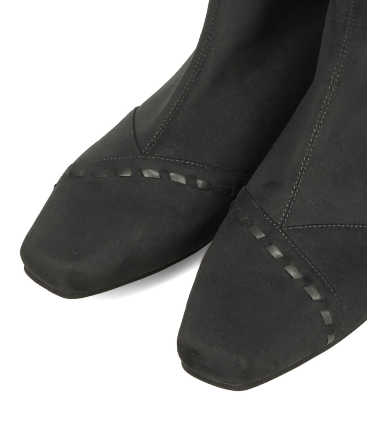 ステッチデザインスエードショートブーツ/52414