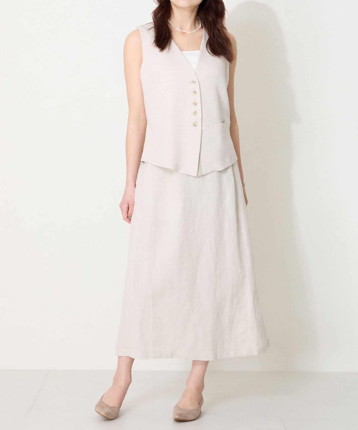 【WEB限定】スリットカットポインテッドトゥヒールパンプス/55105