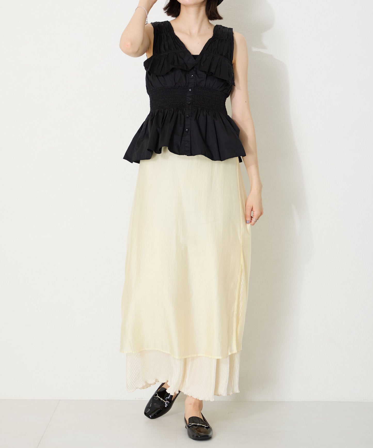 晴雨兼用ビットローファー/55106