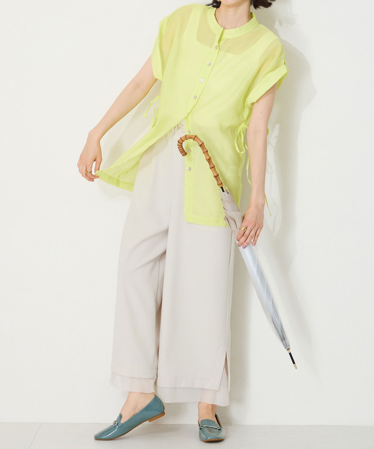 晴雨兼用ビットローファー/55106