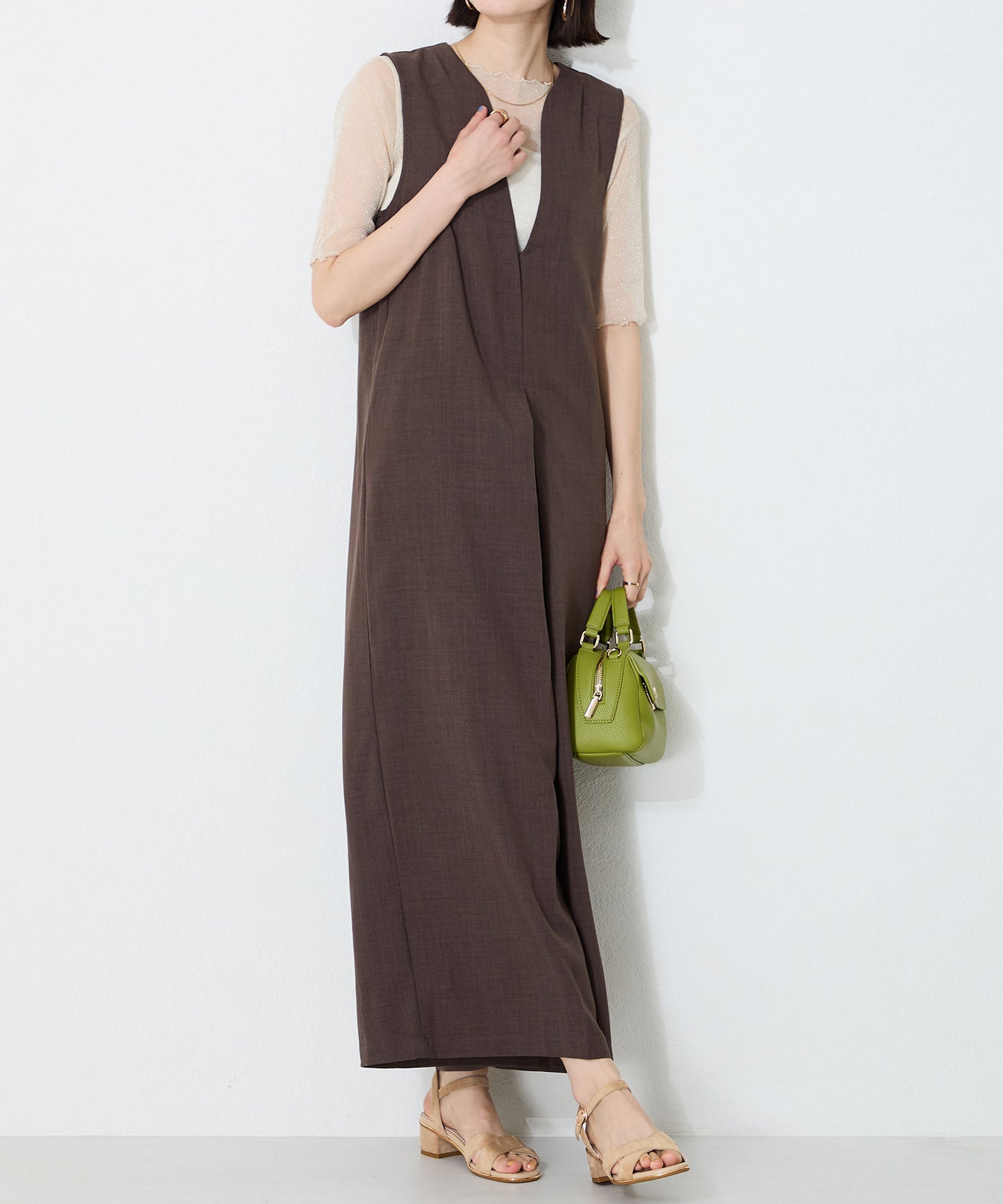 【WEB限定】クロスストラップメタリックラインサンダル/55201